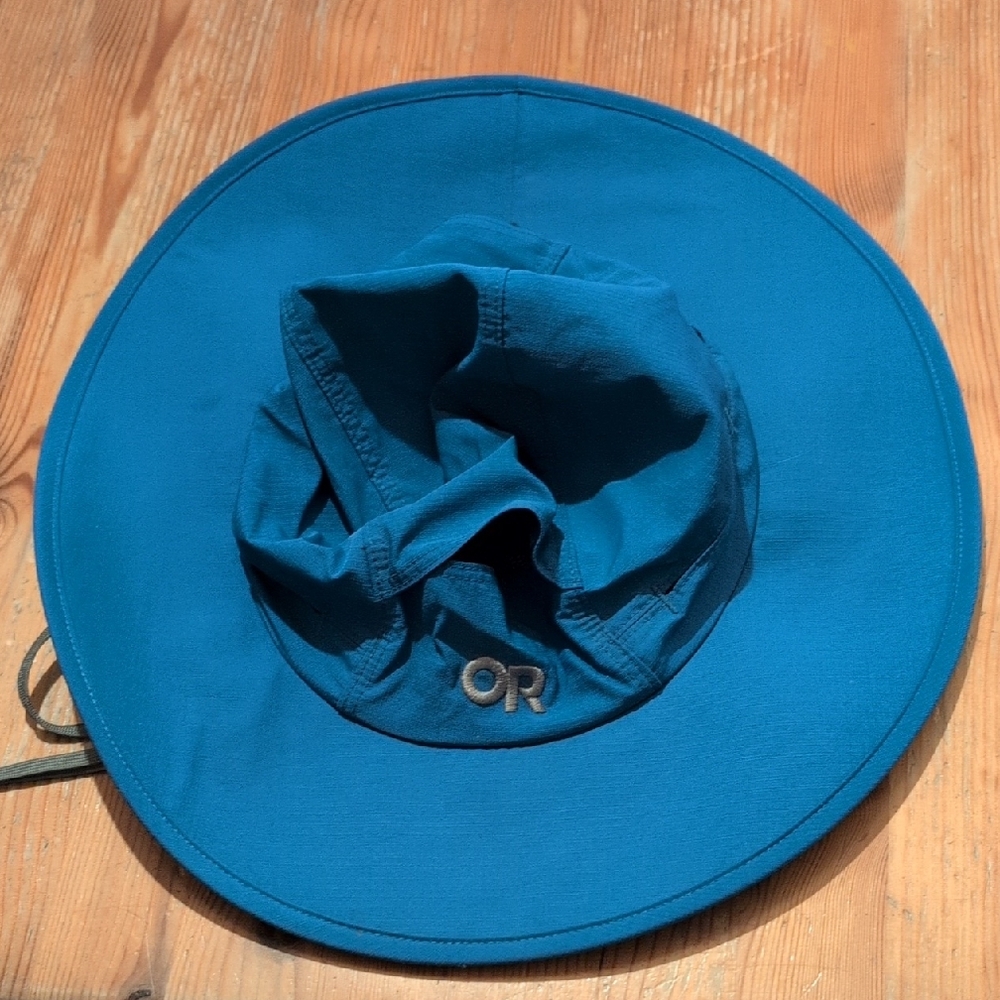 Outdoor Research Teal Blue Wide-Brim Sun Hat